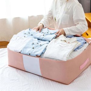 Storage Bags 3 Sizes Foldable Non-Woven Clothing Organizer Wardrobe Closet For Pillow Quilt Blanket Clothes Storag