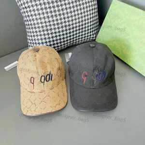 Casquette Black Hat Designer Caps dla unisex Casual Sport Letter Caps Sunshade Osobowość prosta kapelusz