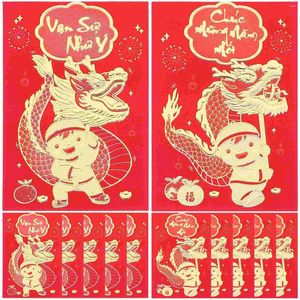 Gift Wrap Money Red Pockets Chinese Year Of The Dragon Envelopes Traditional Pocket Cash Bags Random Style