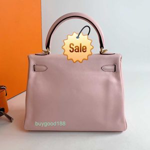 Top Ladies Designer Kaolliy Bag Same 25 Cherry Blossom Pink Gold Buckle Swift Leather high quality daily practical large capacity