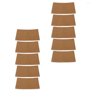 Disposable Cups Straws 50Pcs Corrugated Paper Cup Sleeves Heat-insulation Tea Protective Covers