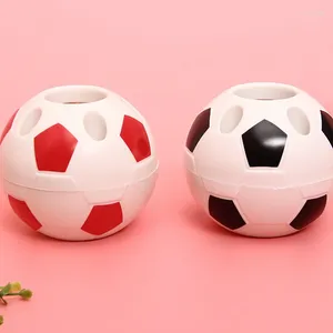 Hooks Multifunctional Plastic Desktop Pencil Stationery Organizer Soccer Shape Pen Rack Cartoon Football Holder Student Gift