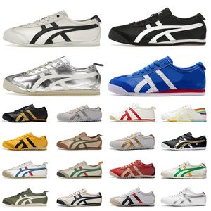 Asics Onitsuka Tiger Mexico 66 Womens Mens ASI Designer Shoes Silver Black White Blue Red Green Cream Beige Gold【code ：L】Sports Sneakers Trainers