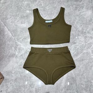 Designer Swimwear Swim's Swimbeswear Halter Swimsuit CamiSole Slievi per donne filo in cotone solido