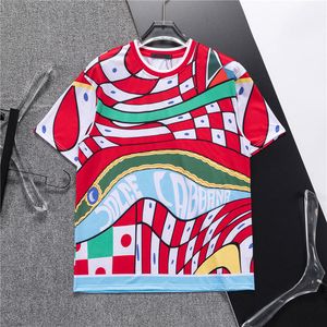 designerka koszulka Man koszula męska Tshirt Bluza swobodny luksusowe bawełniane wzory geometryczne luksusowe krótkie szyję z załogi oddychaj bluzy designerski koszulka M-3xl #245