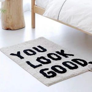 Carpets Minimalist Style Bedside Blanket Entry-level Window Carpet Living Room Household Flocking Water Absorption And Anti Slip