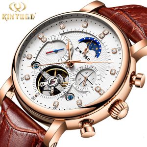 2024NewMultifunctional Mechanical Watch, Flywheel, relógio masculino totalmente automático, relógio mecânico de fase lunar, relógio masculino de negócios