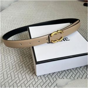 Belts stile designer donna cintura donne 2,5 cm larghezza 6 colori nessuna scatola con designer di camicia eleganti accessori per la consegna othmh