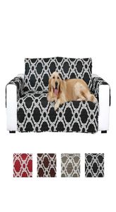 Geometrisk quiltad soffa slipskydd soffa slipcover fåtöljmöbler skydd för husdjurskatter hundar5283551