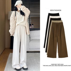 Kvinnors modedesigners nya Chenille Corduroy Casual Pants 2024 Women's Pants Wide Moped Wide Ben Pants Size S-XL