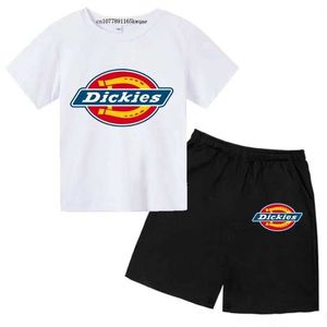 Set di abbigliamento per bambini Summer New Leisure Day 2 pezzi Maglietta a maniche corte traspirabile+pantaloni set di 3-13 anni ragazzi e ragazze abbigliamento abbigliamento per bambini abbigliamento 2405