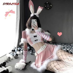 Set sexy SiroLisa Christmas Cute Anime Bunny Girl Costume Sexy Halloween Temptation Unifort Kawaii Maid che gioca la passione del sesso Q240511