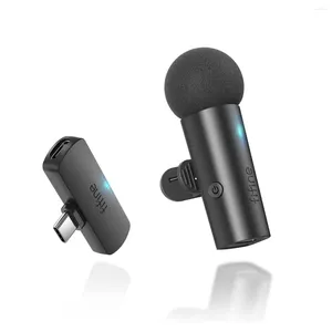 Microphones FIFINE Wireless Lavalier Microphone For Phone/Tablet Type-C Condenser Mini Mic Video Interview Vlog YouTube Recording-M6