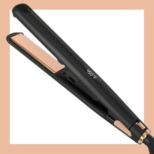 Lisapro Original Ceramic Hair Glattung flachem Eisen 1 Platten | Schwarzer professioneller Salonmodell Glätterer Curler 240506