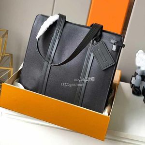 10A Fashion Spalla Black Men Bag Business Tote Laptop Case ogni giorno PU Grandi valigetti Bags Pacchetto Designer Crossbody Men Carry Leat Qqom