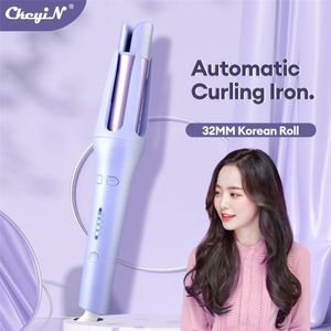 Automatic Curling Iron 32 Mm Big Roll Anion Ceramic Hair Curler 4Speed Adjustable Fast Heating Fashion Styling Tools 240425