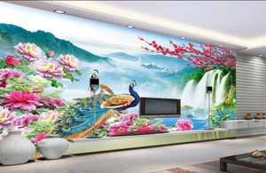 Wonderland Peacock Landscape Scenery TV Background Wall mural 3d wallpaper 3d wall papers for tv backdrop1979759
