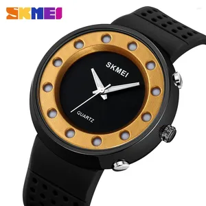 Orologi da polso skmei 3bar waterproof light display al quarzo orologi casual orologio maschile marchio top fashi