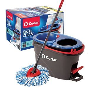 Ocedar Easywring Rinseclean Spin Mop e Bucket System HandsFree 240510