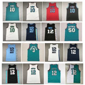 Grizzlie Mike Bibby Basketball-Trikot Vancouver Ja Morant Shareef Abdur-Rahim Throwback Bryant Reeves Grüne Schwarze Weiße Größe S-XXL