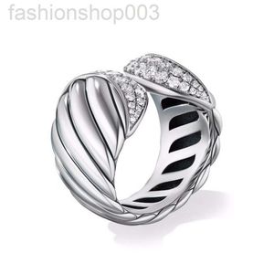 Desginer David Yurma Bracelet Jewelry N925 Sterling Silver Double Headed Snake Design Ring for Direct Sale