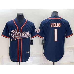 Baseball Jerseys Balls New Rugby Co Branded Kits Bears 1#fielos 34#payton Cardigan Embroidered