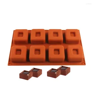 Baking Moulds Square Silicone Cake Mold Chocolate Mould Biscuit Mousse Bake Tray Pudding Jelly Molds Decorating Tools