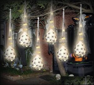 Other Festive Party Supplies Other Festive Party Supplies Halloween Decoration Hanging Light Up Spider Egg Sacs Outdoor Glowing We1913212