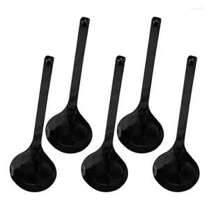 Spoons 5pcs Melamine Soup Long Handle Ramen Noodles Heat Resistant Rice Ladle Cooking Kitchen Tableware