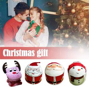 ASSEGGIO ASSOGLIO CREATTI Creative For Kids Regalo Babbo Natale Snowman Pattern Elk Reusibile Tabella del tè riutilizzabile Decorazione del tavolo di Natale O8A6