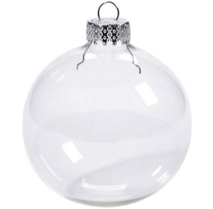 DECORAZIONI DI STAGGIO BAUBLE 80MM GLIM GLERA BALLE ORNAMENTI NATALE DHF362285010