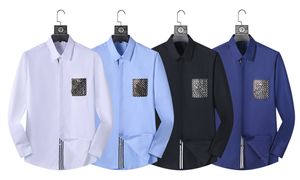 디자이너 스프링 가을 롱 슬리브 디자이너 볼링 셔츠 남자 패션 기하학적 문자 인쇄 버튼 다운 드레스 셔츠 셔츠 맨 캐주얼 셔츠 플러스