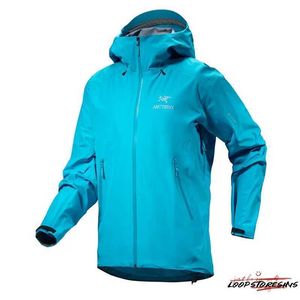 Designer Sport Jacket Windproof Jackets Beta Lt Hooded Jackets for Men's Mountaineering Windproof, Water Resistant, Breathable Sprint Shirt Blue Tetra GEEH
