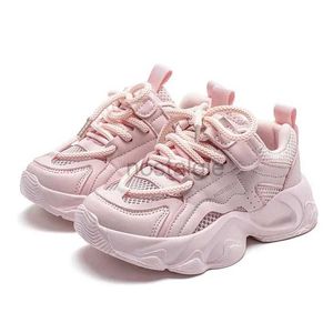 Sneakers 2024 New Girls Sports Shoes Youth Fashion Comfortable Childrens Spring Running Shoes Solid Color Childrens School Sports Shoes d240513