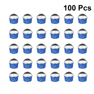 Coppe usa e getta 100 pezzi da 85/200 ml di carta gelato con ciotola per torta da dessert a mezza copertura (blu)