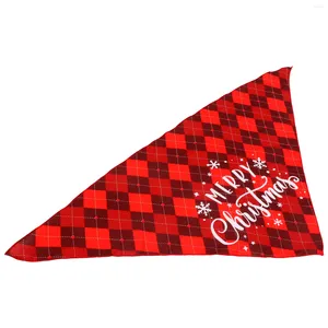 Testa di abbigliamento per cani sciarpa saliva asciugamano di Natale bandanas decorate accessori per animali domestici adorabili