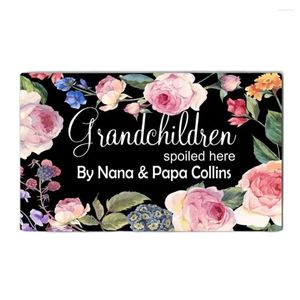 Carpets Grandchildren Spoiled Here Doormat Outdoor Porch Patio Front Floor Christmas Halloween Holiday Rug Decor Home Door Mat