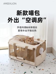 Köpek Giyim Nefes Alabası Pet Çantası Yaz Taşınabilir Kedi Sırt Çantası Taşıma Kılıfı Katlanır Crossbody Cage