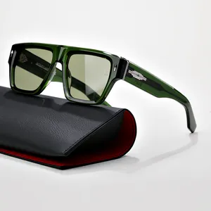 Acoma ny toppkvalitet handgjorda solglasögon för män designer mode fyrkantiga solskyddsmedel uv400 klassiska retro acetat solglasögon för kvinnor