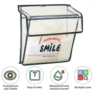 Aufbewahrungsboxen Bad Organizer wasserdichtes Beutel transparentes Wand mit Handy für Kleidung