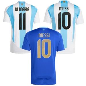 24Player Fans Argentina Soccer Jerseys 2024 2025 E.FERNANDEZ J.ALVAREZ MARTINEZ DYBALA DI MARIA DE PAUL MAC ALLISTER E.MARTINEZ 25