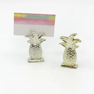 Party Favor 12pcs Złoty ananas Place Pochodnik karty Tropikalne przysługę ślubu Ananas Table Nazwa gościnna