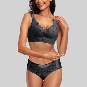 Bras Set Womens Overies Lingerie Exotico ricamo da donna Cavalca biancheria intima Big Mammine Big Mammine Sexy costumi sexy