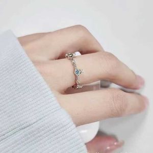 Fashion New Westwoods Ring Simple Round Diamond Bamboo Joint Saturn Space Light Tide Luxury Small and Versatile for Women Nail