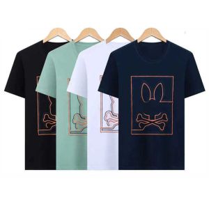 Psychological Bunny Polo T-Shirts Designer Kaninchen Herren T-Shirt Trendy Fashion USA High Street Kurzarm T-Shirts Kleidung Streetwear Psyco A9oz