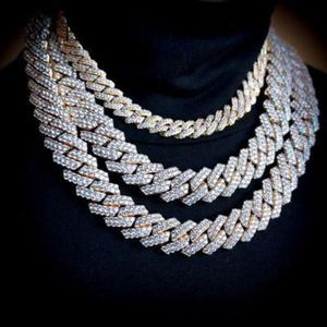 Jewelry Necklace Men Hip Hop Sier Miami Diamond VVS Moissanite Cuban Link Chain