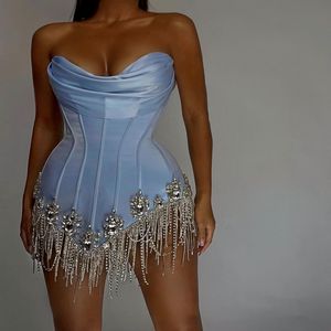 2021 plus storlek arabisk aso ebi lyxig sexig kortexamen klänningar kristaller satin hemkomst formell party cocktail klänning klänningar zk700 299r