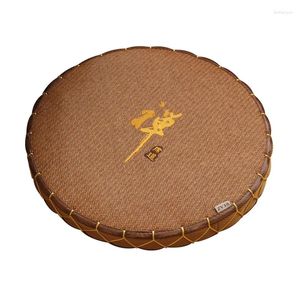 Cuscino 2 pezzi/lotto fatto a mano Zen Zabuton Zafu Round 50x50 cm Sede di meditazione a pavimento giapponese Paglietta tatami tatami