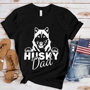 Женская футболка для собачья футболка хаски собака сибирская хаски мама папа мужчины, женщины, смешные хаски, головка, графики