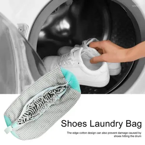 Laundry Bags Shoe Bag Washing Machine Anti-winding Plush Shoes For